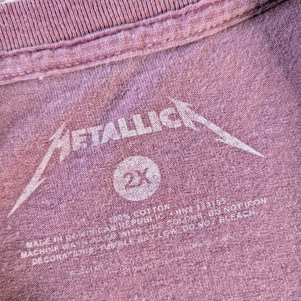 Metallica Flame Skull Band T Shirt 2XL - Picture 8 of 11